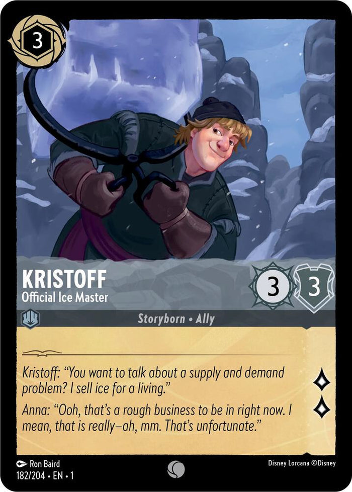 Kristoff - Official Ice Master #182 Common - The First Chapter Pokemon card