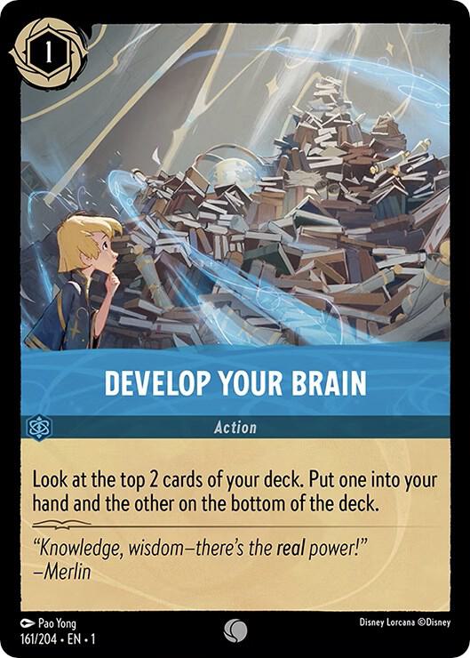 Develop Your Brain #161 Common - The First Chapter Pokemon card