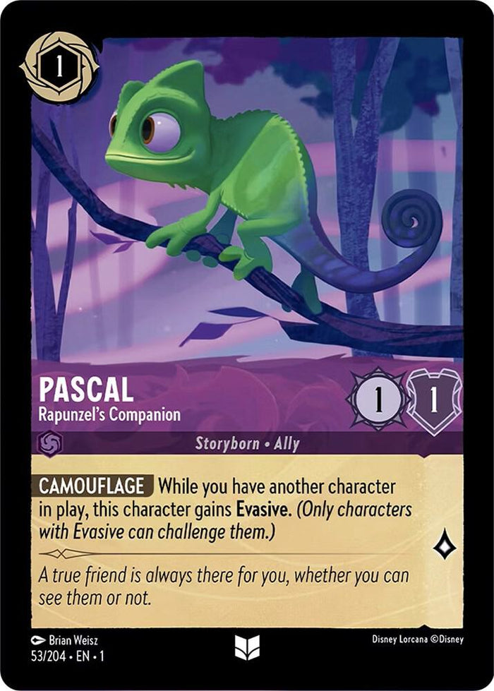 Pascal - Rapunzel's Companion #53 Uncommon - The First Chapter Pokemon card