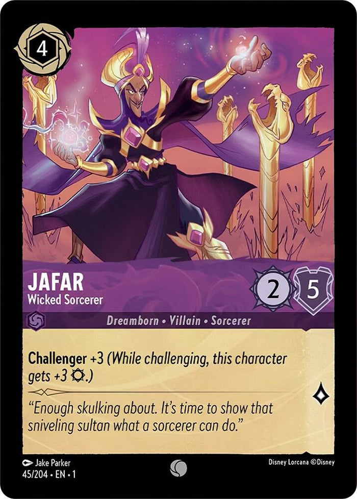 Jafar - Wicked Sorcerer #45 Common - The First Chapter Pokemon card