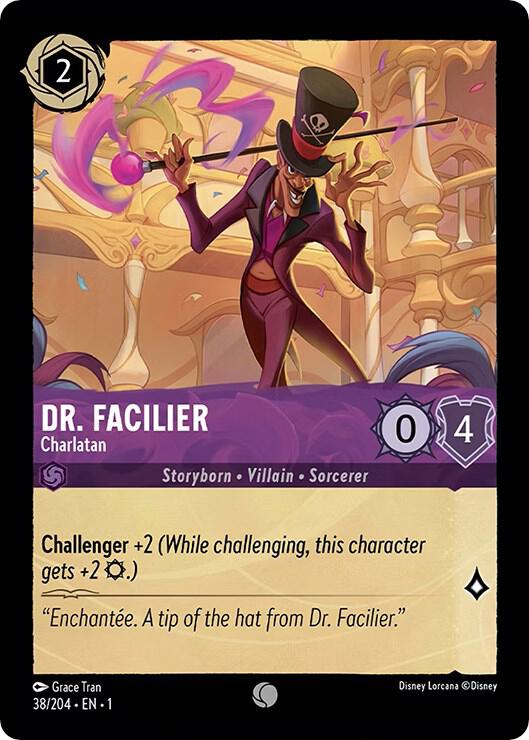 Dr. Facilier - Charlatan #38 Common - The First Chapter Pokemon card