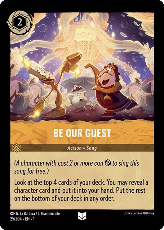Be Our Guest #25 Uncommon - The First Chapter Pokemon card