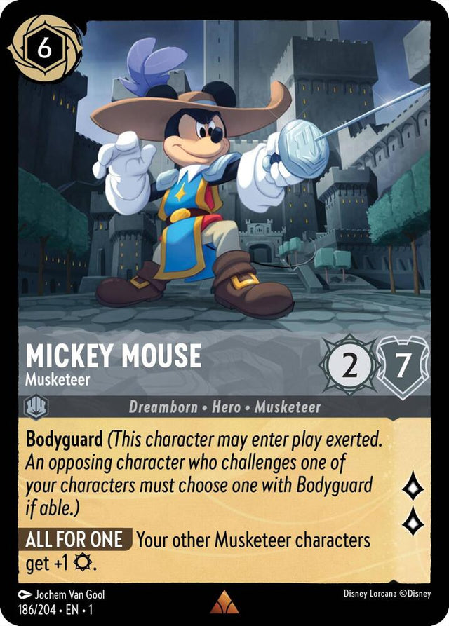 0186 Mickey Mouse - Musketeer Rare The First Chapter