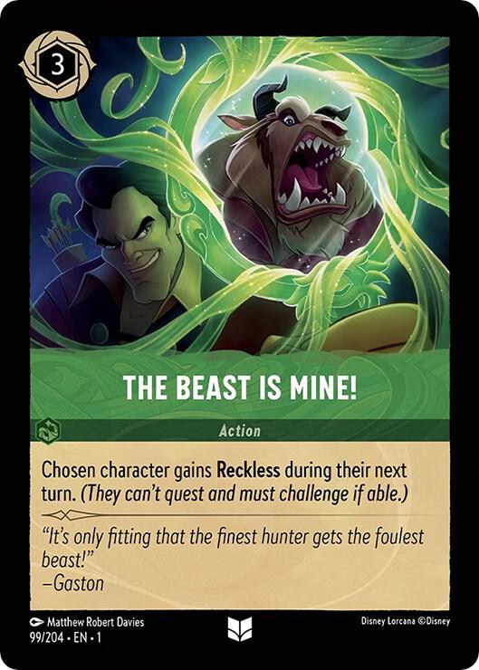 The Beast is Mine! #99 Uncommon - The First Chapter Pokemon card