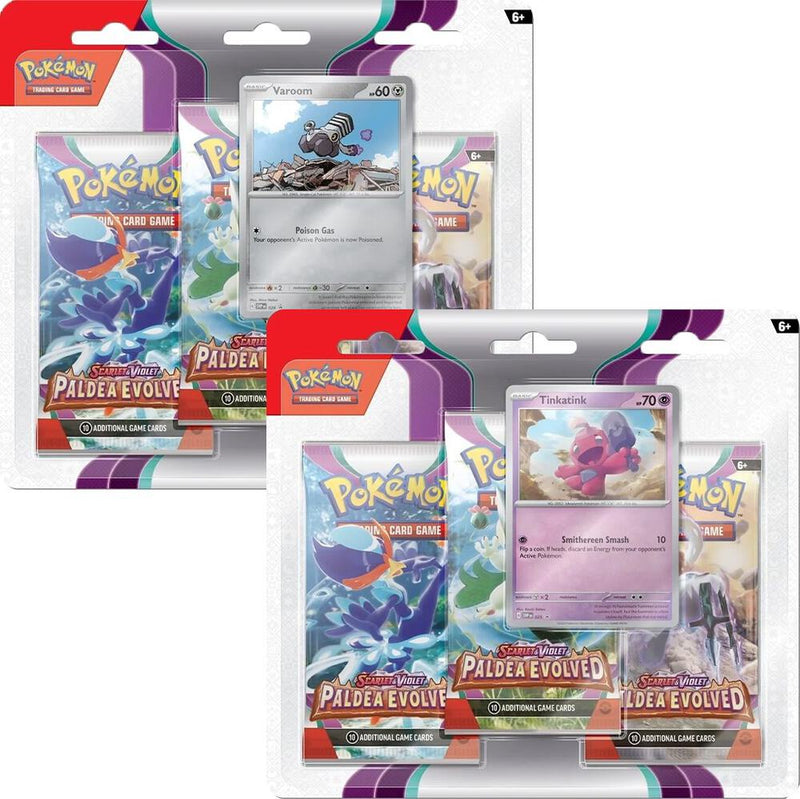 Paldea Evolved 3 Pack Blister Set of 2 - Paldea Evolved sealed product