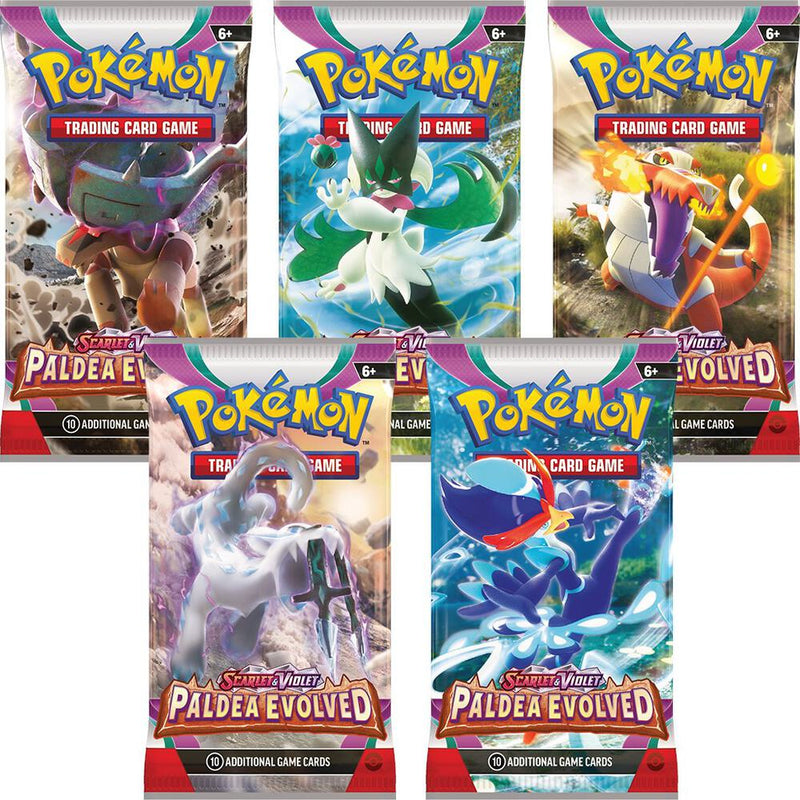 Paldea Evolved Booster Pack Art Bundle Set of 5 - Paldea Evolved sealed product