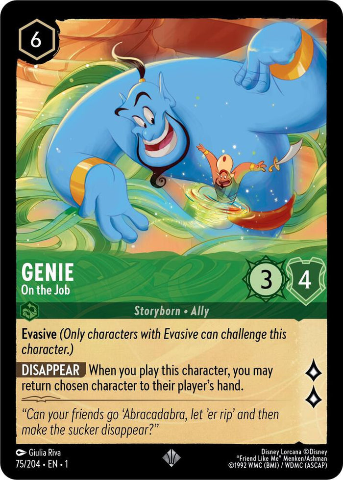 Genie - On the Job #75 Super Rare - The First Chapter Pokemon card