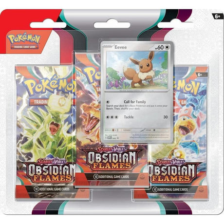 Obsidian Flames 3 Pack Blister Eevee