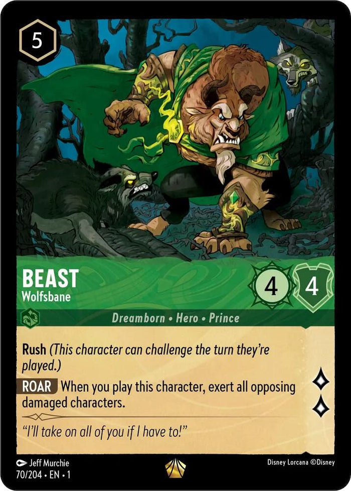 Beast - Wolfsbane #70 Legendary - The First Chapter Pokemon card