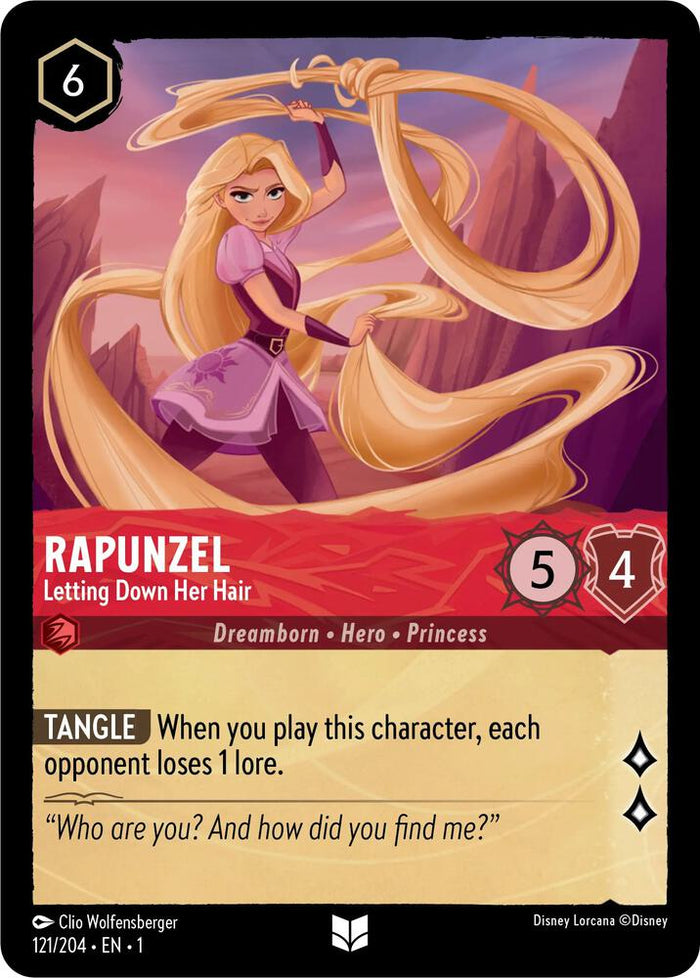 Rapunzel - Letting Down Her Hair #121 Uncommon - The First Chapter Pokemon card