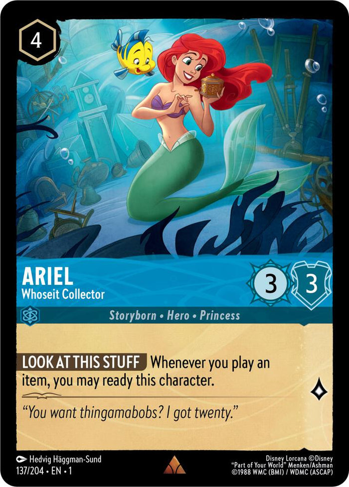Ariel - Whoseit Collector #137 Rare - The First Chapter Pokemon card