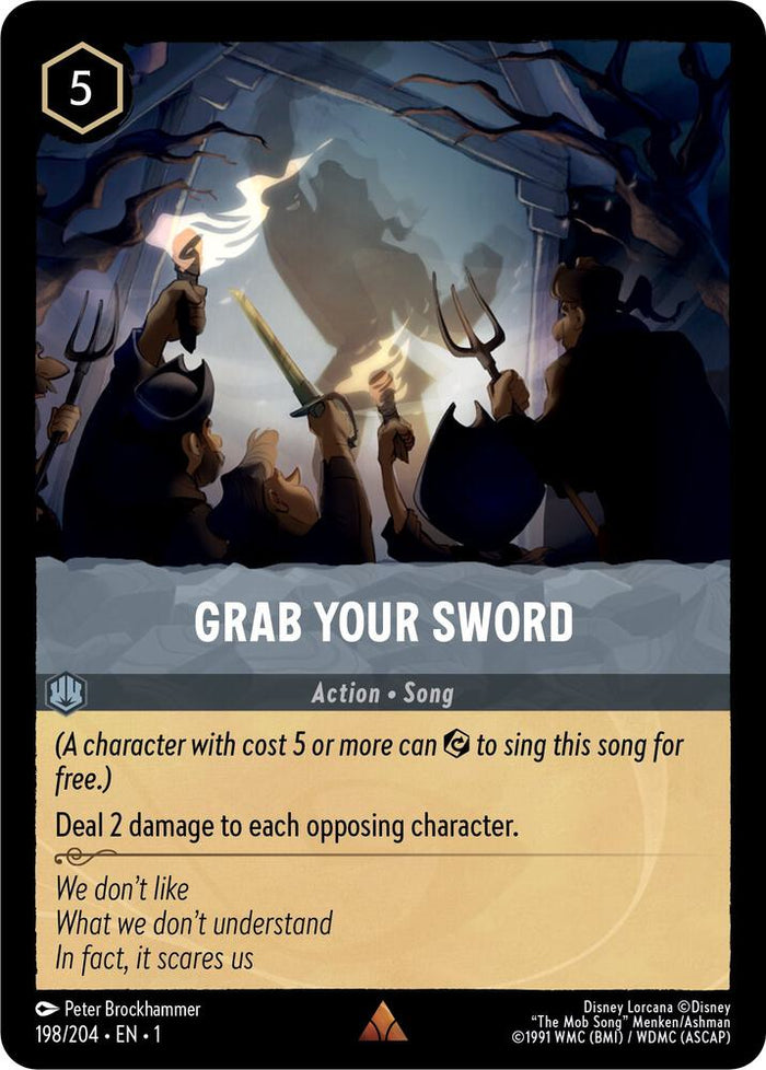 Grab Your Sword #198 Rare - The First Chapter Pokemon card