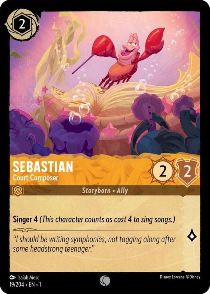 Sebastian - Court Composer #19 Common - The First Chapter Pokemon card