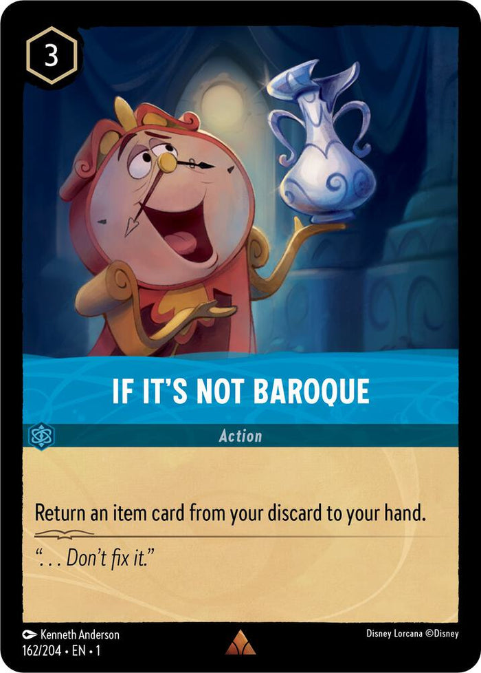 If It's Not Baroque #162 Rare - The First Chapter Pokemon card