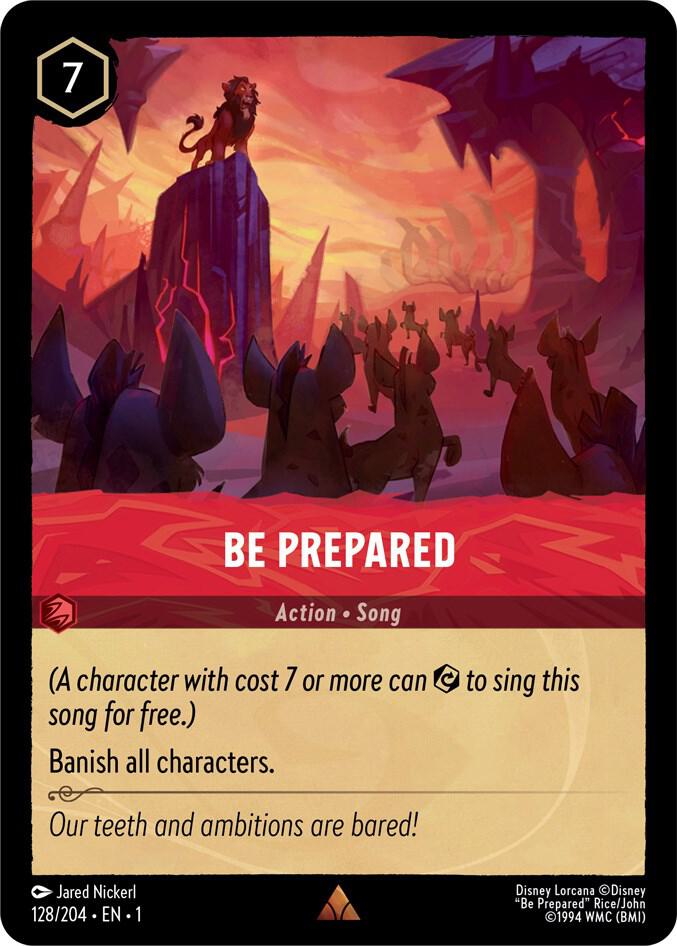 Be Prepared #128 Rare - The First Chapter Pokemon card