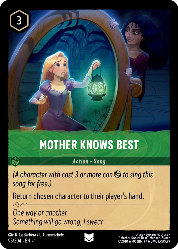 Mother Knows Best #95 Uncommon - The First Chapter Pokemon card