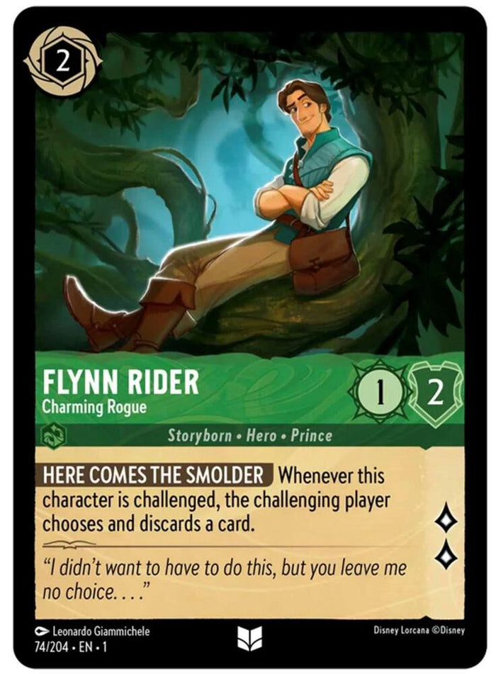 Flynn Rider - Charming Rogue #74 Uncommon - The First Chapter Pokemon card