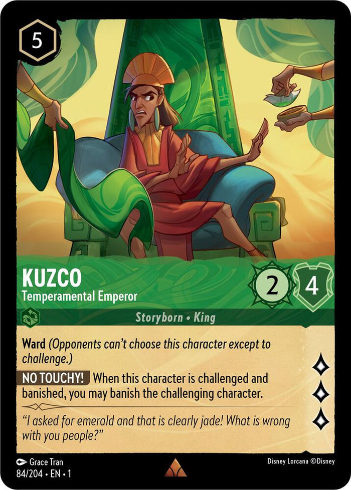 Kuzco - Temperamental Emperor #84 Rare - The First Chapter Pokemon card