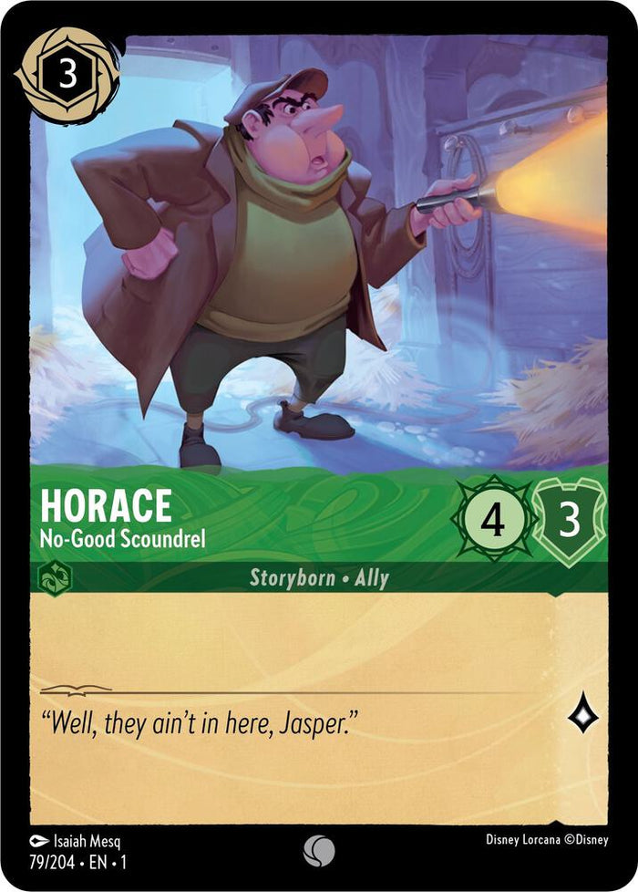 Horace - No-Good Scoundrel #79 Common - The First Chapter Pokemon card
