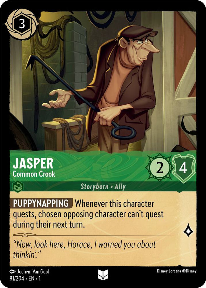 Jasper - Common Crook #81 Uncommon - The First Chapter Pokemon card