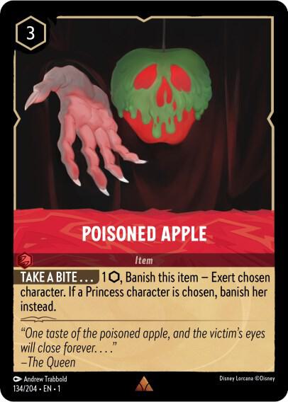 Poisoned Apple #134 Rare - The First Chapter Pokemon card