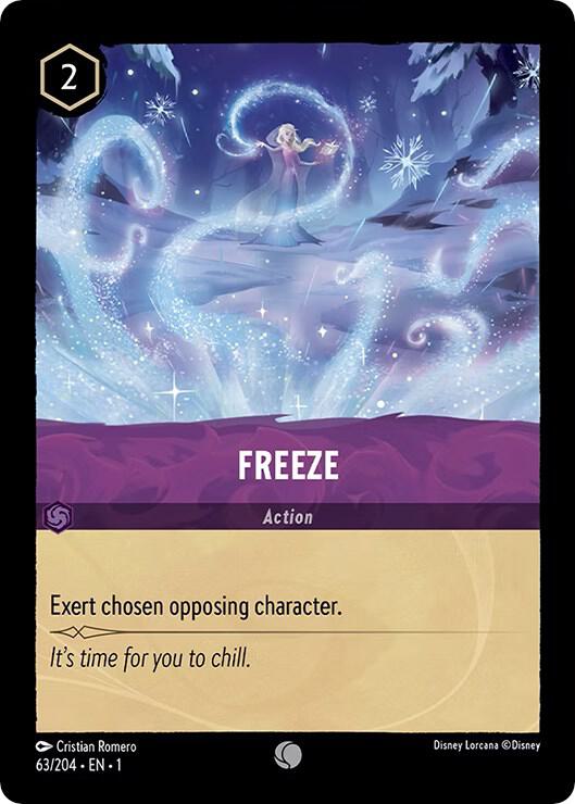 Freeze #63 Common - The First Chapter Pokemon card