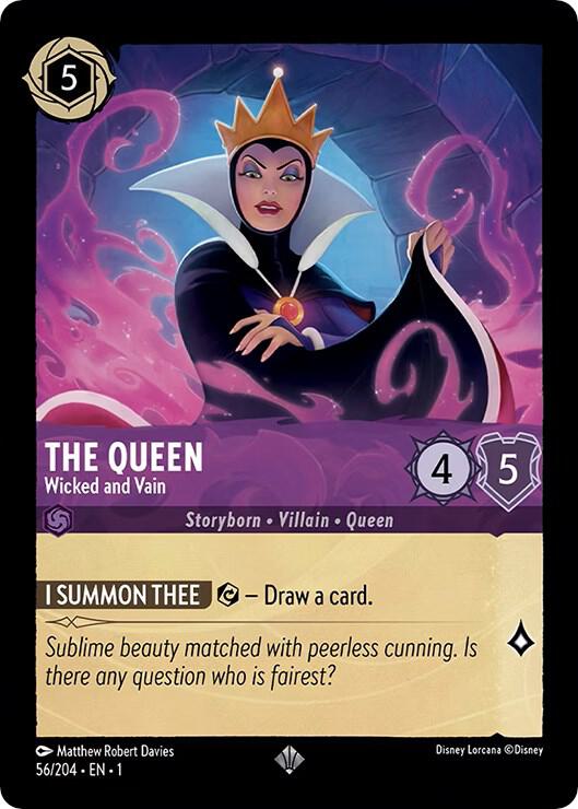The Queen - Wicked and Vain #56 Super Rare - The First Chapter Pokemon card