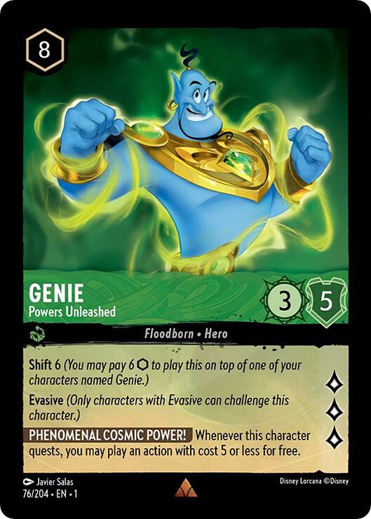 Genie - Powers Unleashed #76 Rare - The First Chapter Pokemon card