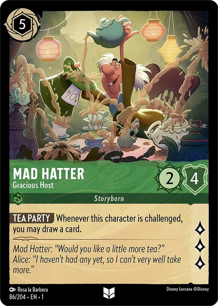 Mad Hatter - Gracious Host #86 Uncommon - The First Chapter Pokemon card