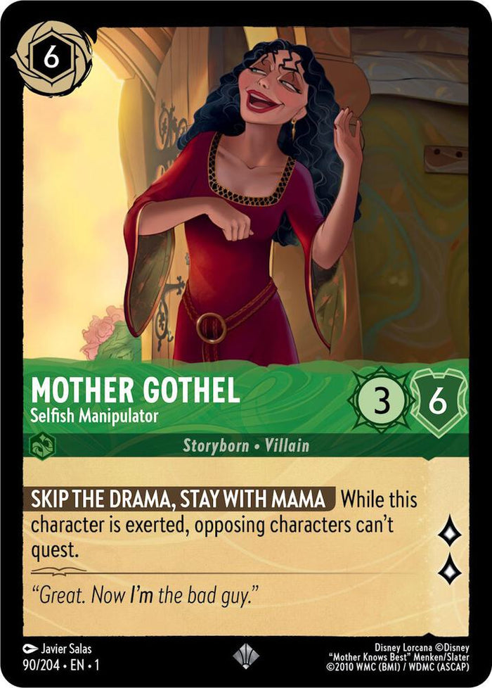 Mother Gothel - Selfish Manipulator #90 Super Rare - The First Chapter Pokemon card