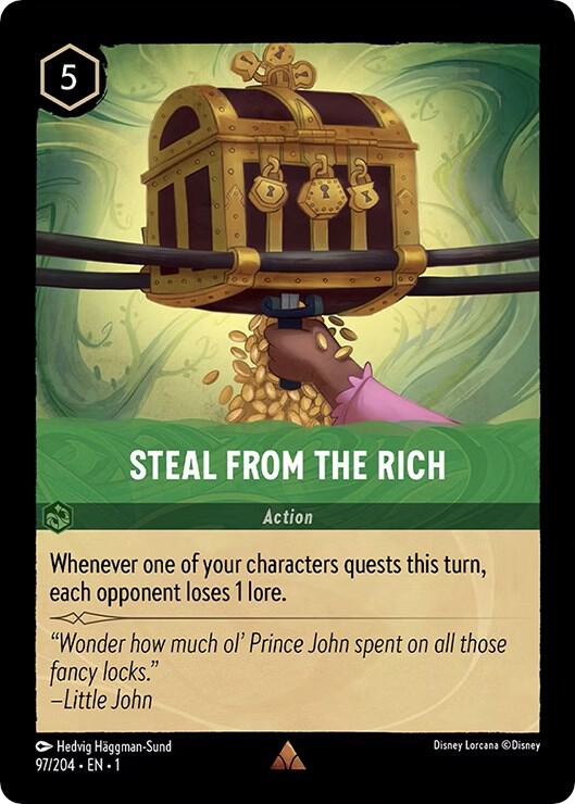 Steal From The Rich #97 Rare - The First Chapter Pokemon card