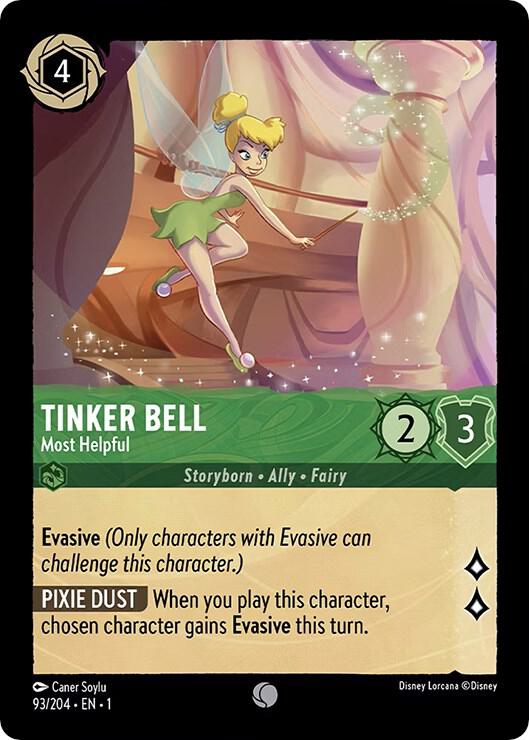 Tinker Bell - Most Helpful #93 Common - The First Chapter Pokemon card