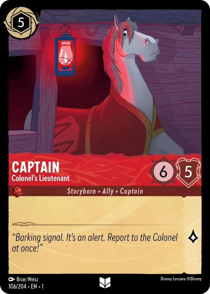 Captain - Colonel's Lieutenant #106 Uncommon - The First Chapter Pokemon card