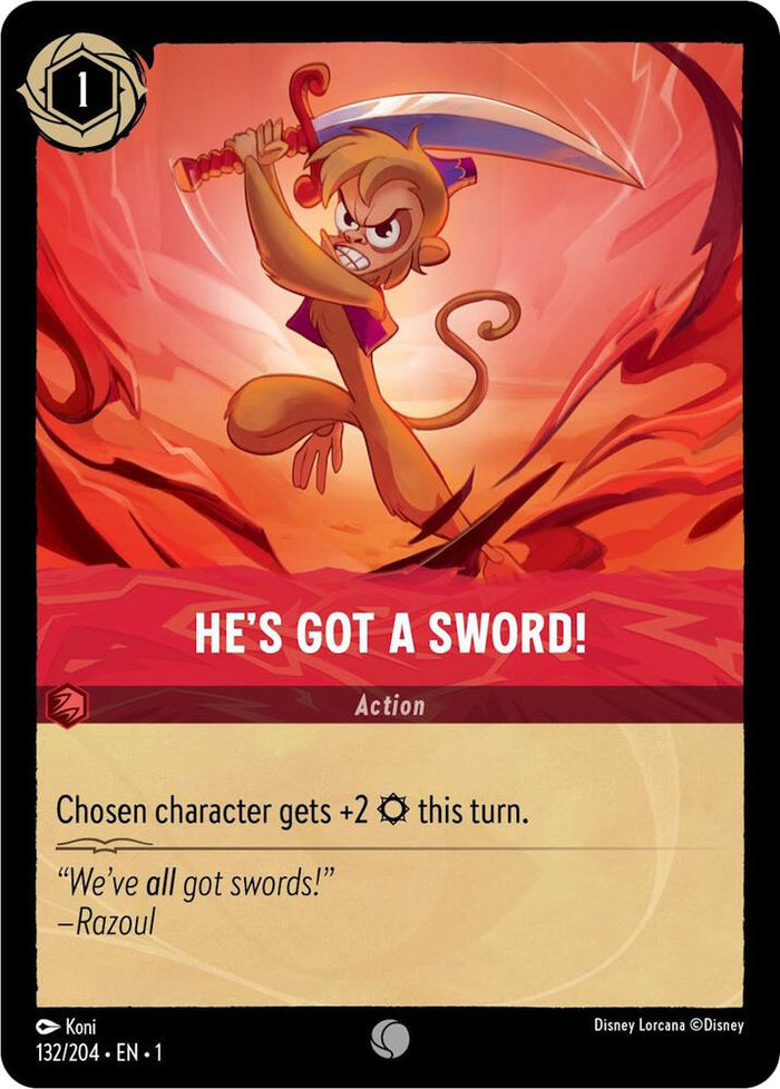 He's Got A Sword! #132 Common - The First Chapter Pokemon card
