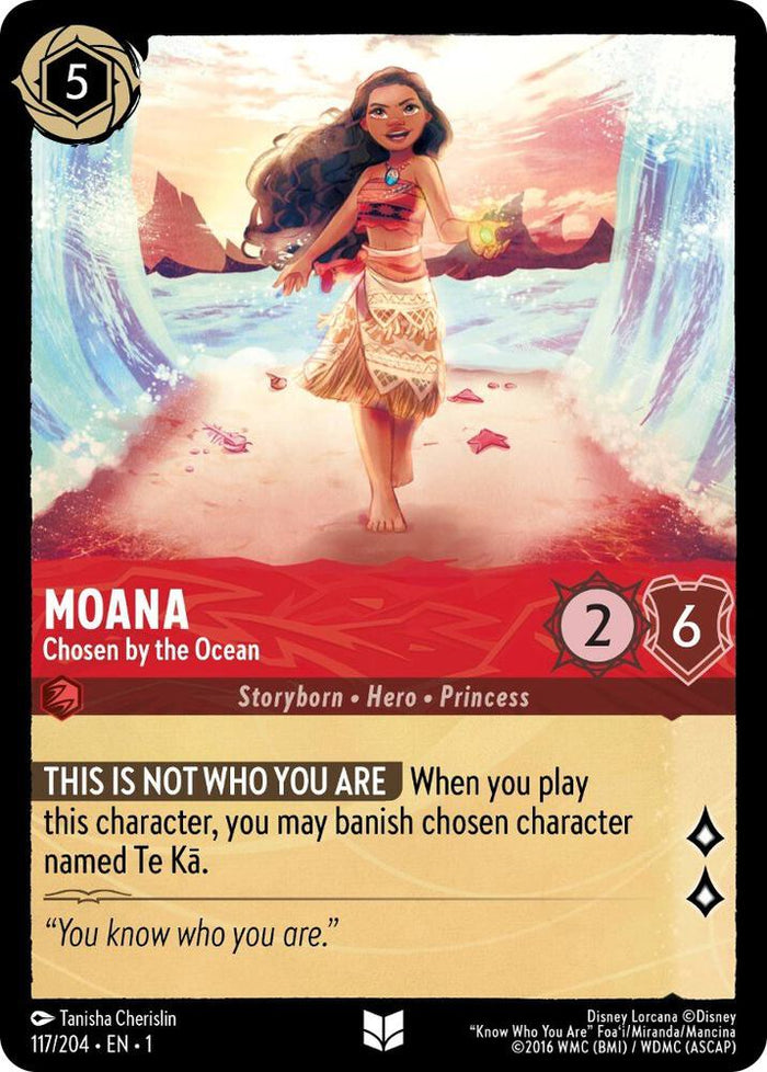 Moana - Chosen by the Ocean #117 Uncommon - The First Chapter Pokemon card