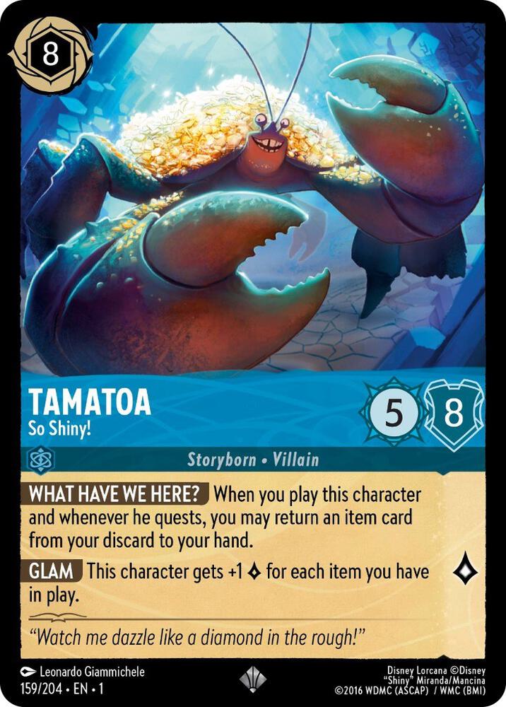 0159 Tamatoa - So Shiny! Super Rare The First Chapter