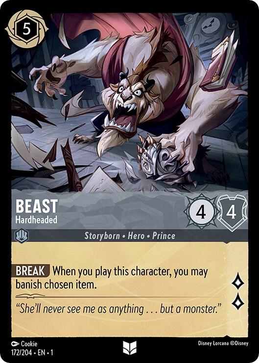 Beast - Hardheaded #172 Uncommon - The First Chapter Pokemon card