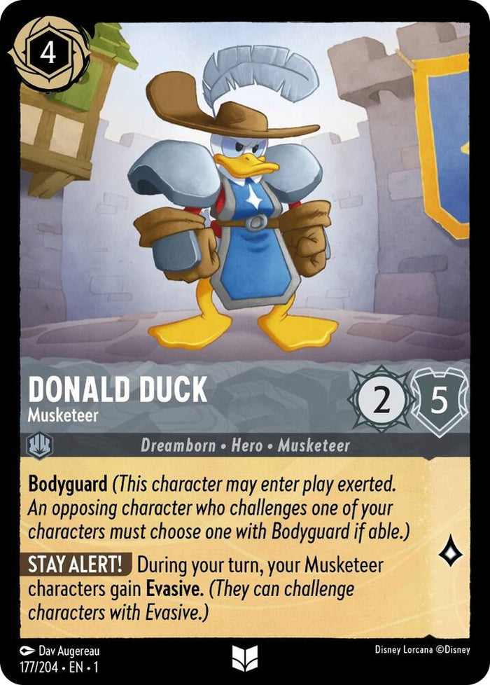 Donald Duck - Musketeer #177 Uncommon - The First Chapter Pokemon card
