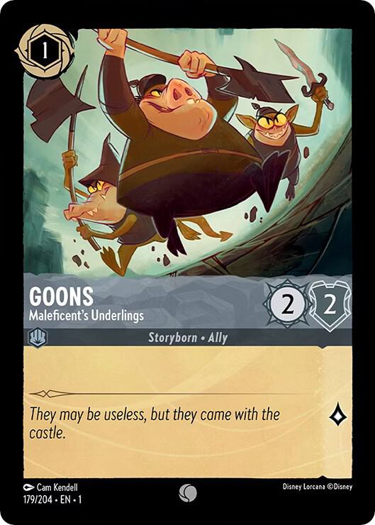Goons - Maleficent's Underlings #179 Common - The First Chapter Pokemon card