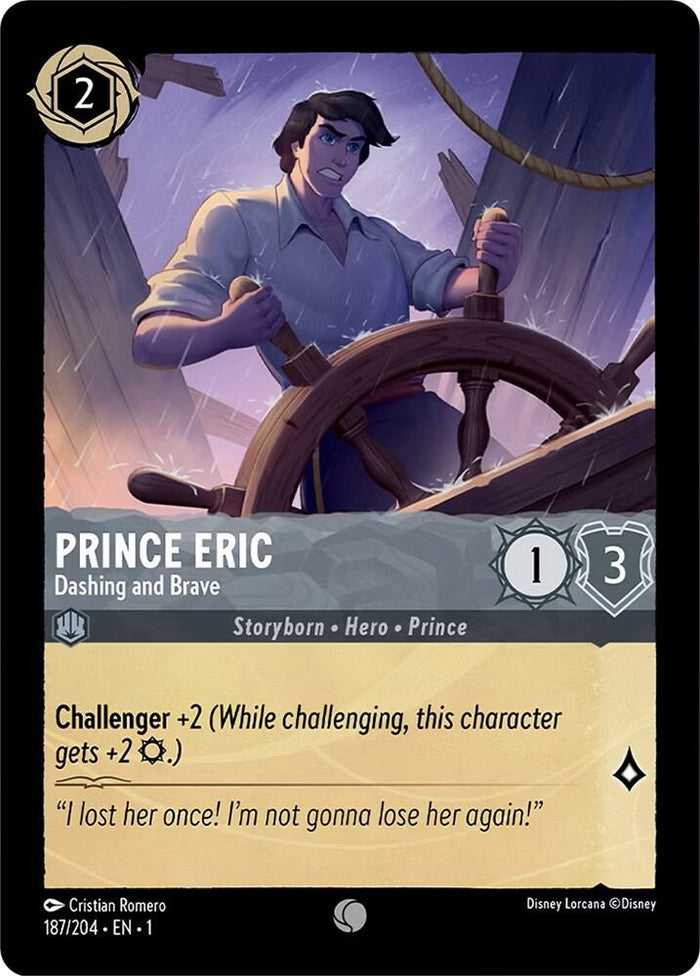 Prince Eric - Dashing and Brave #187 Common - The First Chapter Pokemon card