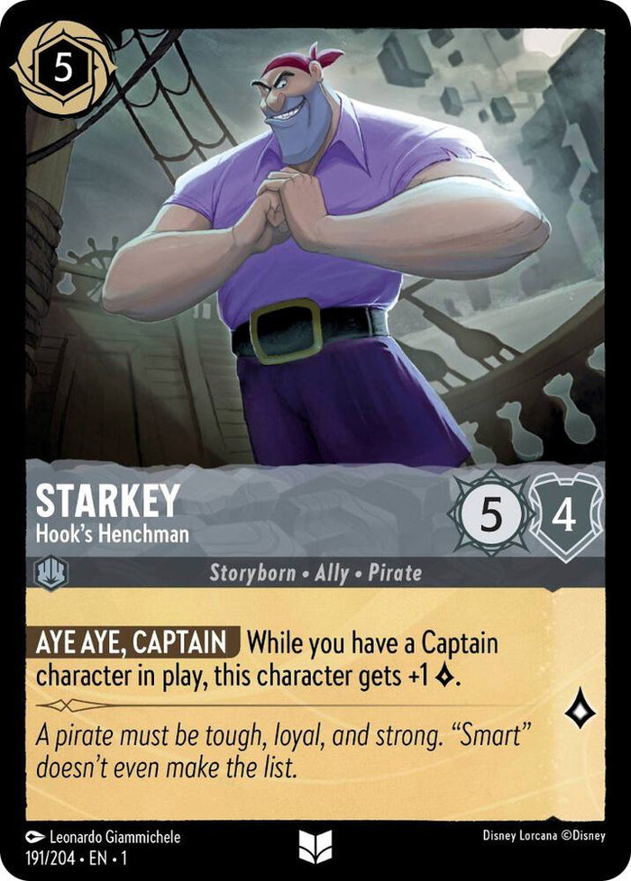 Starkey - Hook's Henchman #191 Uncommon - The First Chapter Pokemon card