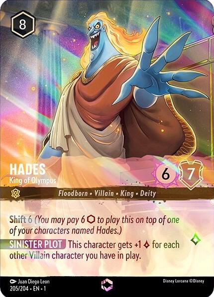 Hades - King of Olympus (Enchanted) #205 Enchanted - The First Chapter Pokemon card