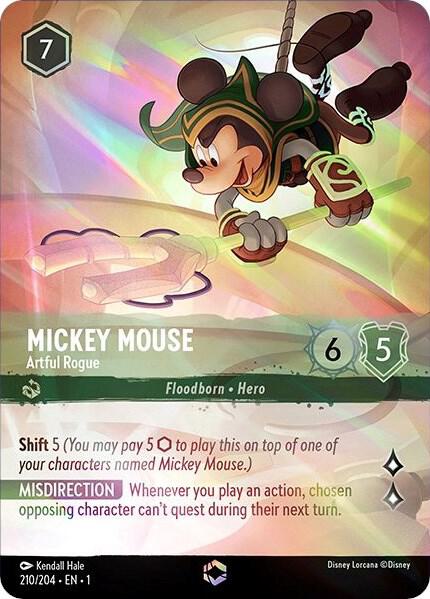 Mickey Mouse - Artful Rogue (Enchanted) #210 Enchanted - The First Chapter Pokemon card