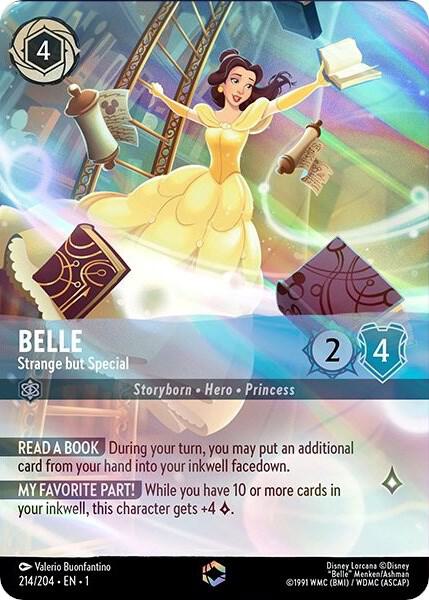 Belle - Strange but Special (Enchanted) #214 Enchanted - The First Chapter Pokemon card