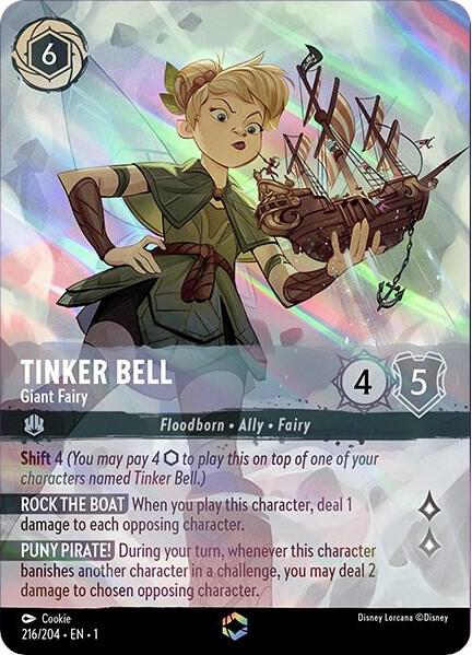 Tinker Bell - Giant Fairy (Enchanted) #216 Enchanted - The First Chapter Pokemon card