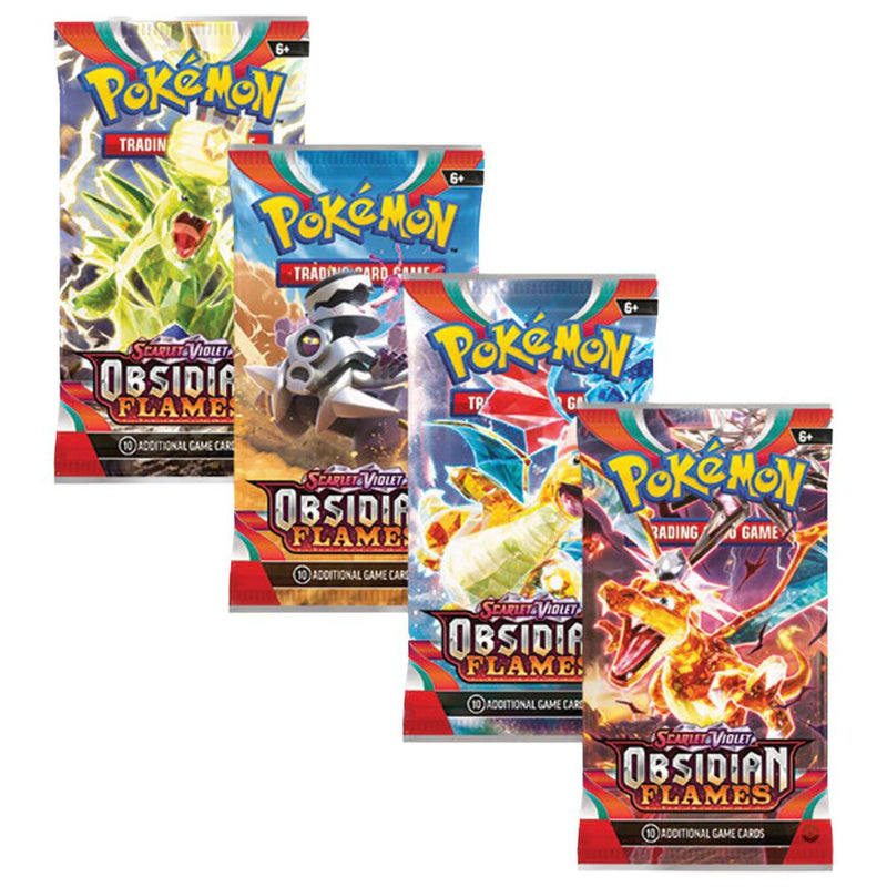 Obsidian Flames Booster Pack Art Bundle Set of 4 - Obsidian Flames sealed product