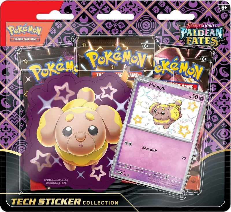 Paldean Fates Tech Sticker Collection Fidough - Paldean Fates sealed product