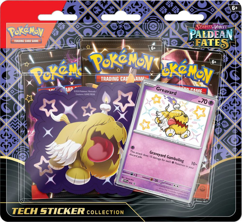 Paldean Fates Tech Sticker Collection Greavard - Paldean Fates sealed product