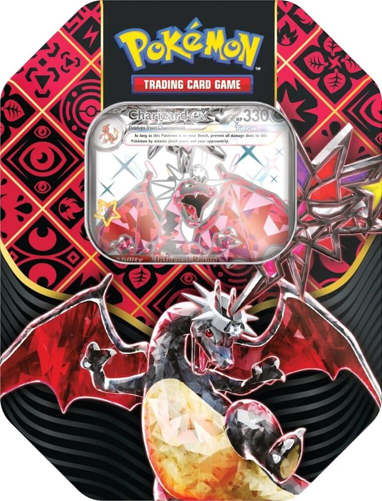 Paldean Fates International Tin Charizard ex - Paldean Fates sealed product