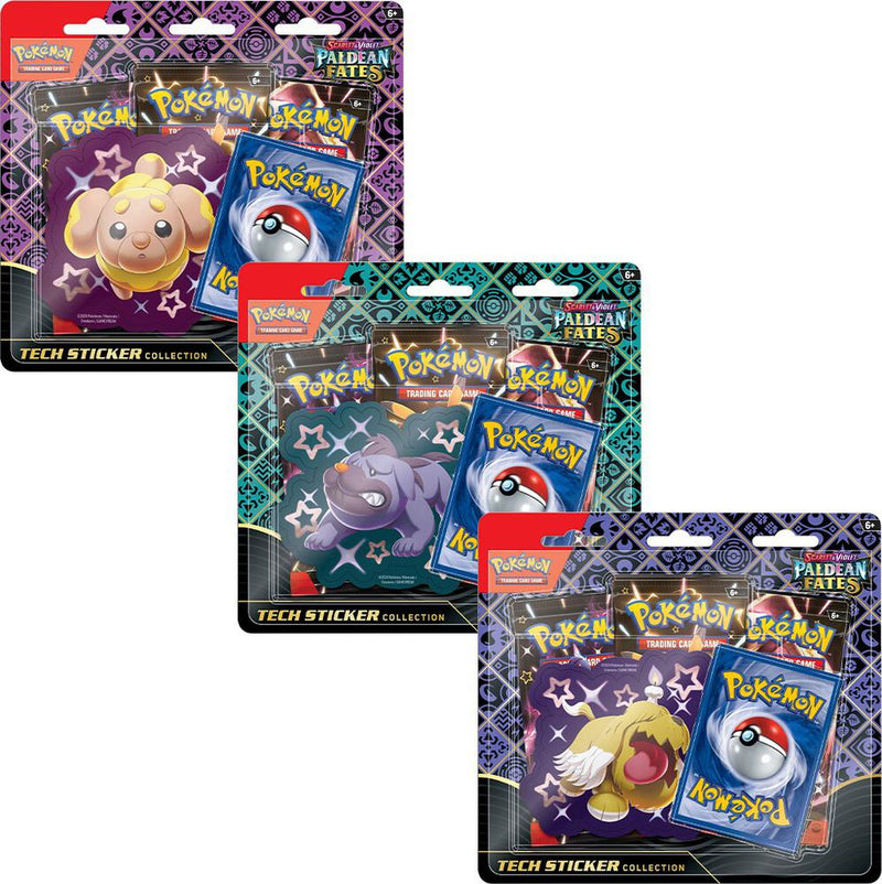 Paldean Fates Tech Sticker Collections Set of 3 - Paldean Fates sealed product